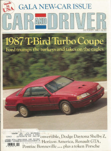 CAR & DRIVER 1986 OCT - B. RILEY, CARTECH RX-7, ASC-Z28